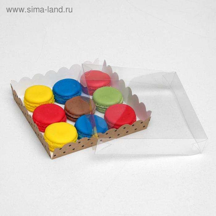 

Коробочка для печенья "Горох", крафт, 15 х 15 х 3 см