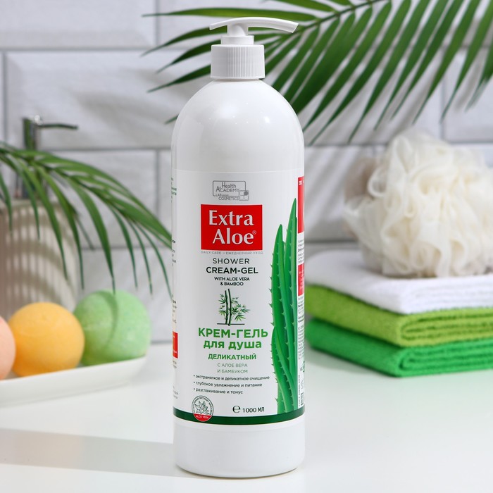 

Крем-гель для душа Vilsen Cosmetic Extra Aloe «Деликатный», 1000 мл