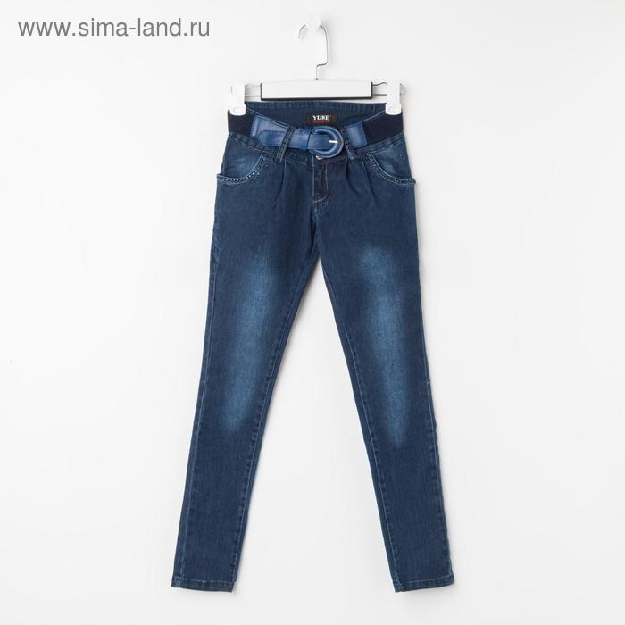 фото Брюки-галифе для девочки, цвет синий, рост 122 см yuke jeans