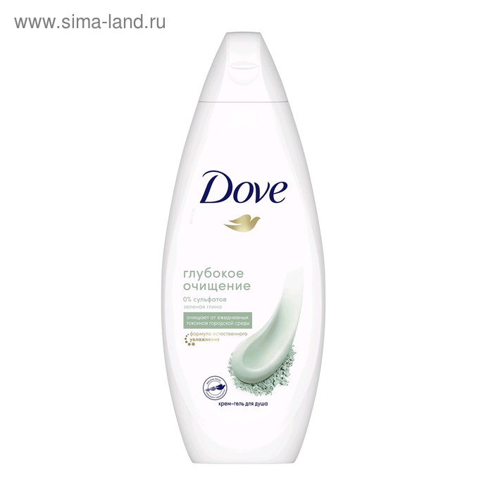 Гели для душа  Сима-Ленд Крем-гель для душа Dove «Зелёная глина», 250 мл