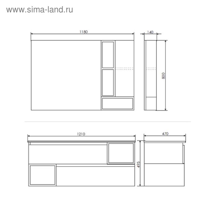 

Тумба-умывальник COMFORTY «Турин-120», дуб бежевый с раковиной COMFORTY 9120E