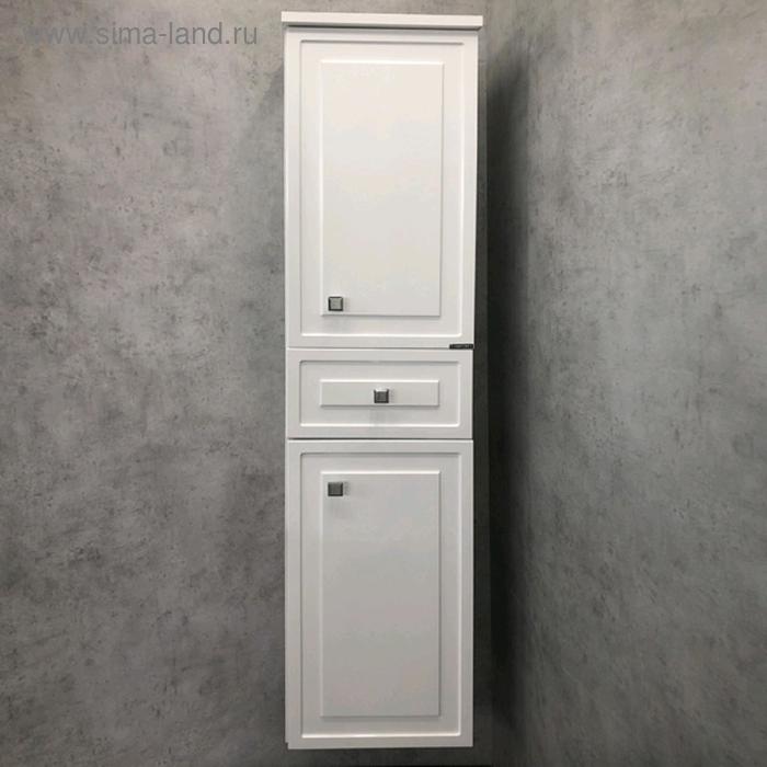 Шкаф-колонна COMFORTY «Феррара-40», белый глянец зеркало comforty феррара 100 00004147993 белый глянец