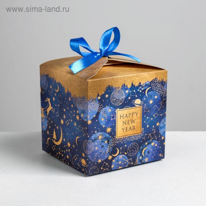 Складная коробка «Новогоднее волшебство», 12 × 12 × 12 см