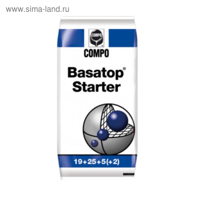 Комплексное гранулированное удобрение для газонов Basatop Starter Compo, 25 кг