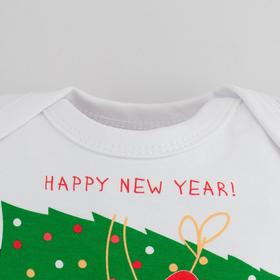 

Боди Крошка Я "Happy winter", рост 68-74 см, белый