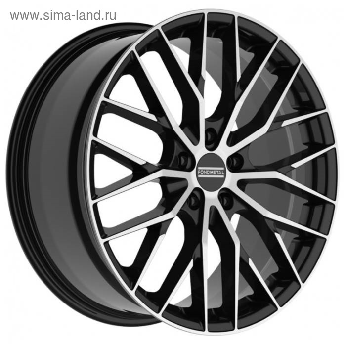 фото Диск литой fondmetal makhai 9x21 5x112 et25 d66.5 black glossy machined