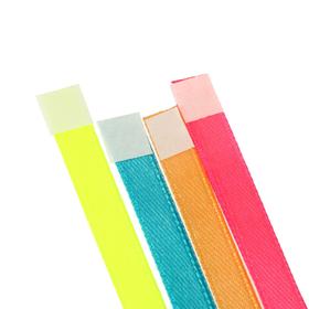 Набор закладок-ляссе "deVENTE. Neon" самоклеящихся для книг формата A5, 4 тонких ленты 6x290 мм, двусторонняя плотная лента, в пластиковом пакете от Сима-ленд