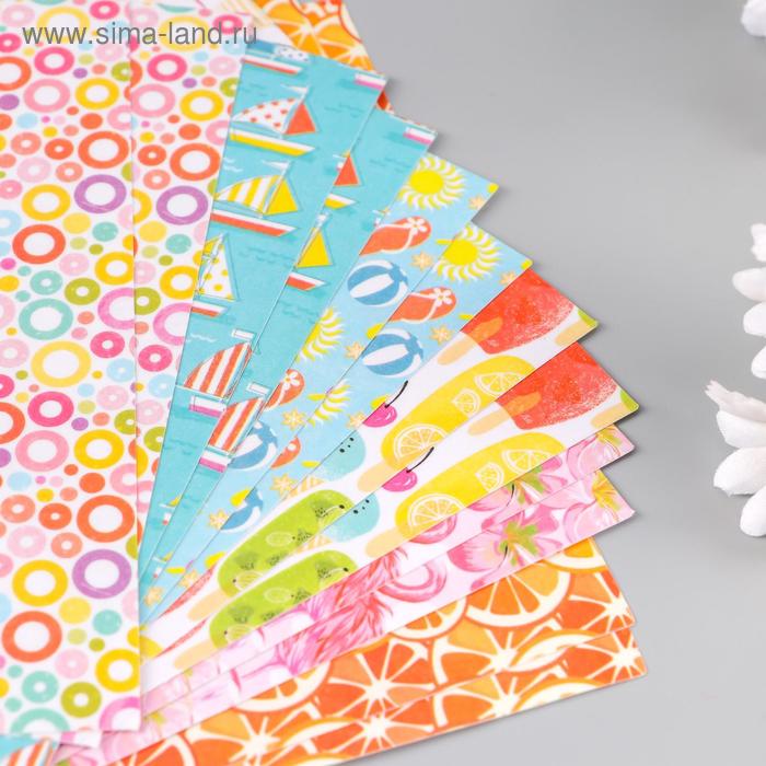 Цветная WASHI-бумага для декора 