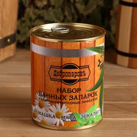 

Набор в банке запарки с антипростудным эффектом (мята, эвкалипт, ромашка)
