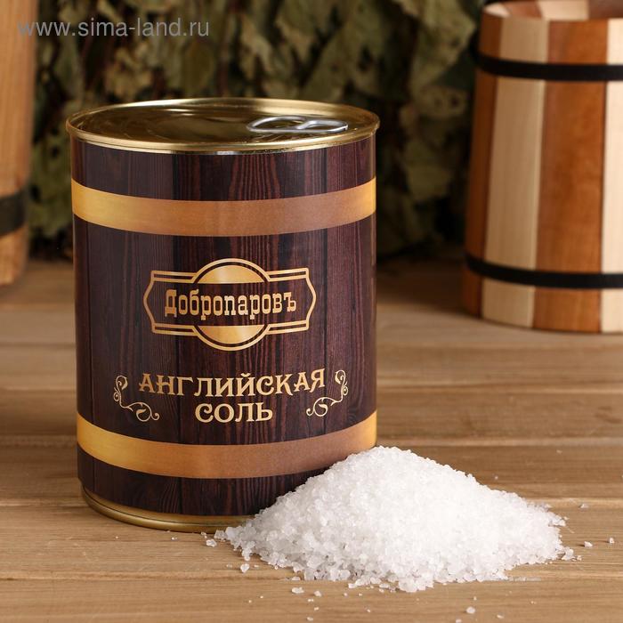 

Английская соль для бани в банке 800г.