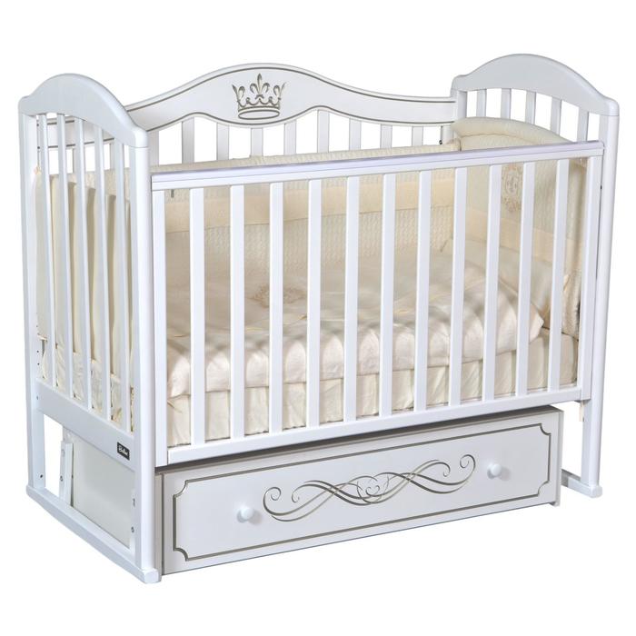 

Кровать детская Bellini Silvia Elegance автостенка, маятник, цвет белый