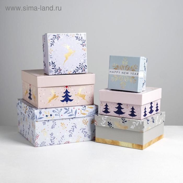 набор подарочных коробок 6 в 1 нежность 10 × 10 × 6 20 × 20 × 11 см Набор подарочных коробок 6 в 1 «Нежность», 10 × 10 × 6 - 20 × 20 × 11 см