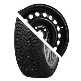 

Колесо в сборе Cordiant Snow Cross 2 185/65 R15 92T шип + Евродиск 15003 6x15 4x100 ET48 d54.1 Black