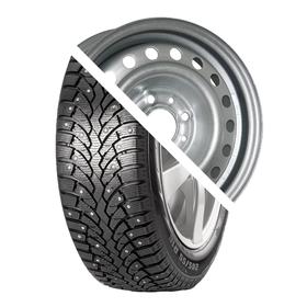 

Колесо в сборе Formula Ice 185/65 R15 88T шип + ТЗСК Largus Logan 6x15 4x100 ET50 d60.1 Silver