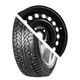 

Колесо в сборе Formula Ice 185/60 R15 88T шип + Евродиск 15007 6x15 5x100 ET38 d57.1 Black