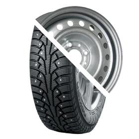 

Колесо в сборе Nordman 5 185/65 R15 92T шип + Евродиск 15003 6x15 4x100 ET48 d54.1 Silver