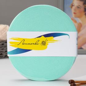 

Пряжа трикотаж. "Ролик" 100±10м/320±15гр, ширина нити 30 мм (ментол)