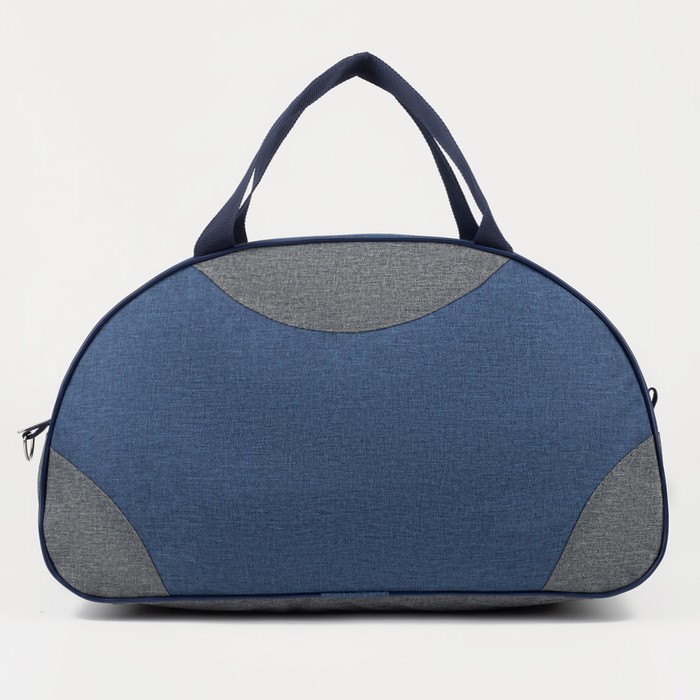 фото Сумка спортивная, отдел на молнии, длинный ремень, цвет синий/серый tl