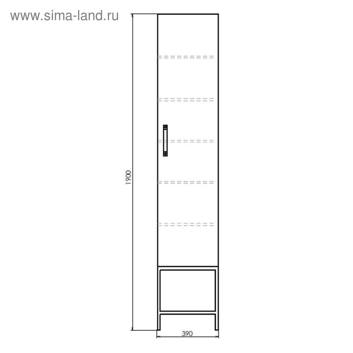 фото Шкаф-колонна comforty «бредфорд-40», дуб темный