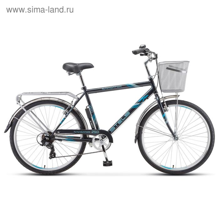 цена Велосипед 26 Stels Navigator-250 Gent, Z010, цвет серый, размер 19