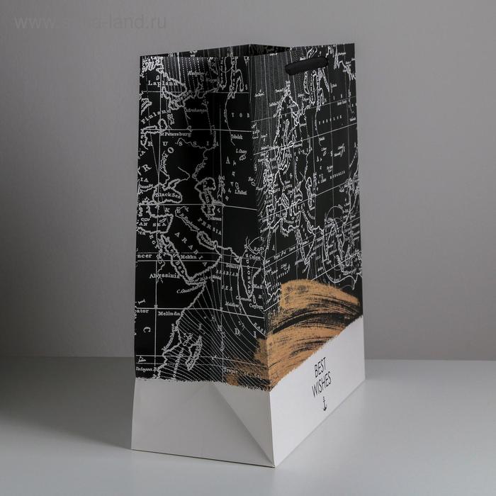 

Пакет ламинированный «Best wishes», XL 49 × 40 × 19 см