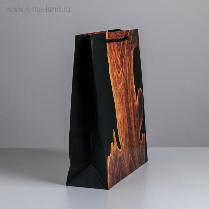 

Пакет ламинированный вертикальный Wood, M 26 × 30 × 9 см