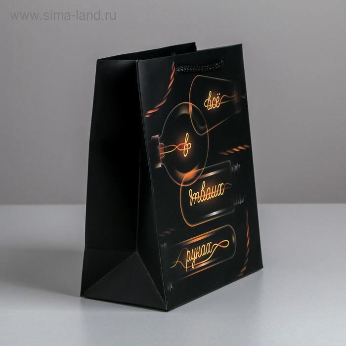 

Пакет ламинированный вертикальный «Всё в твоих руках», MS 18 × 23 × 10 см