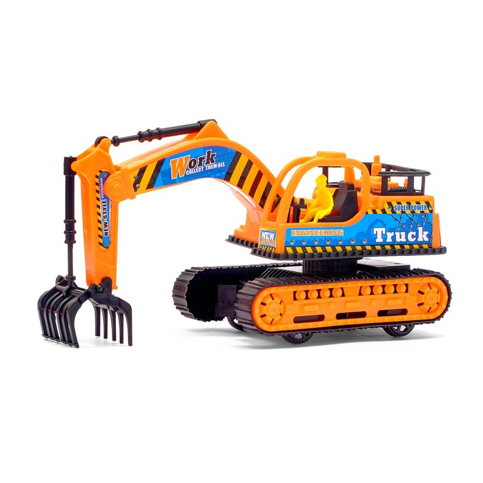 Трактор инерционный "Экскаватор", цвета МИКС