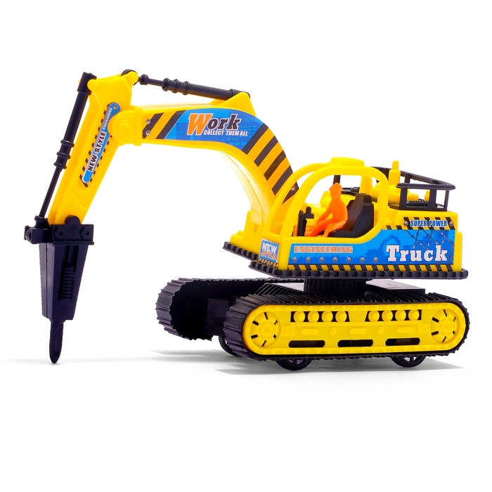 Трактор инерционный "Экскаватор", цвета МИКС