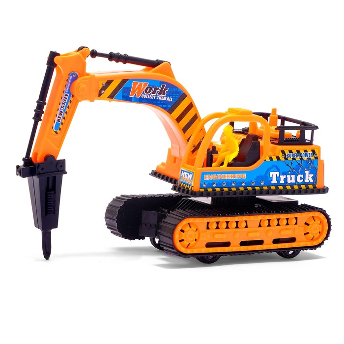 Трактор инерционный "Экскаватор", цвета МИКС