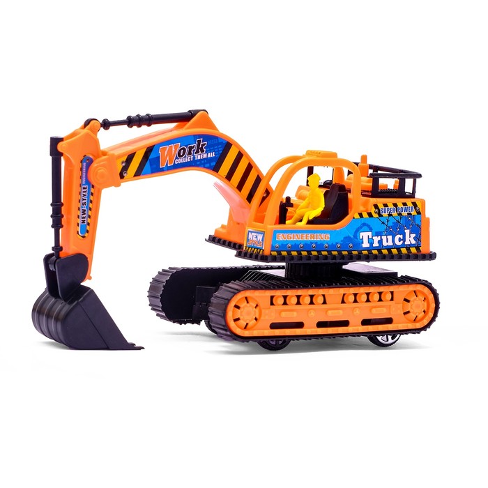 Трактор инерционный "Экскаватор", цвета МИКС