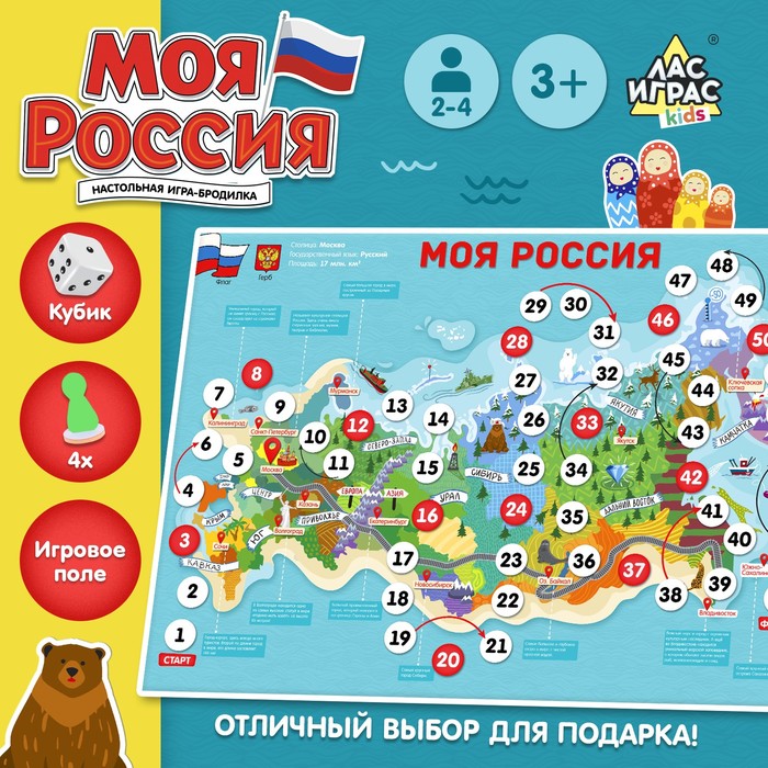 Игра-бродилка «Моя Россия» игра бродилка моя ферма