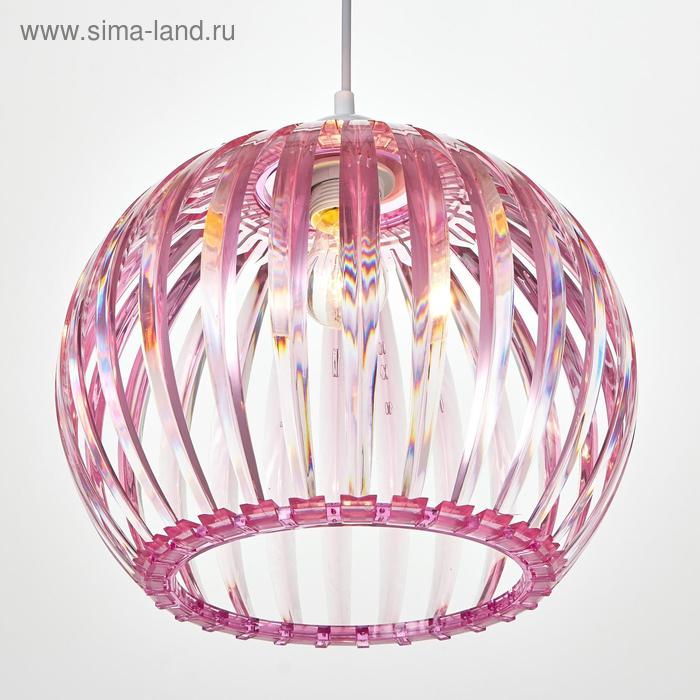 

Светильник 6330/1, 1хЕ27 15Вт, розовый 31х24+60 см
