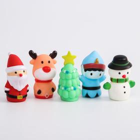 

Развивающая пальчиковая игрушка «Новый год», 5 шт