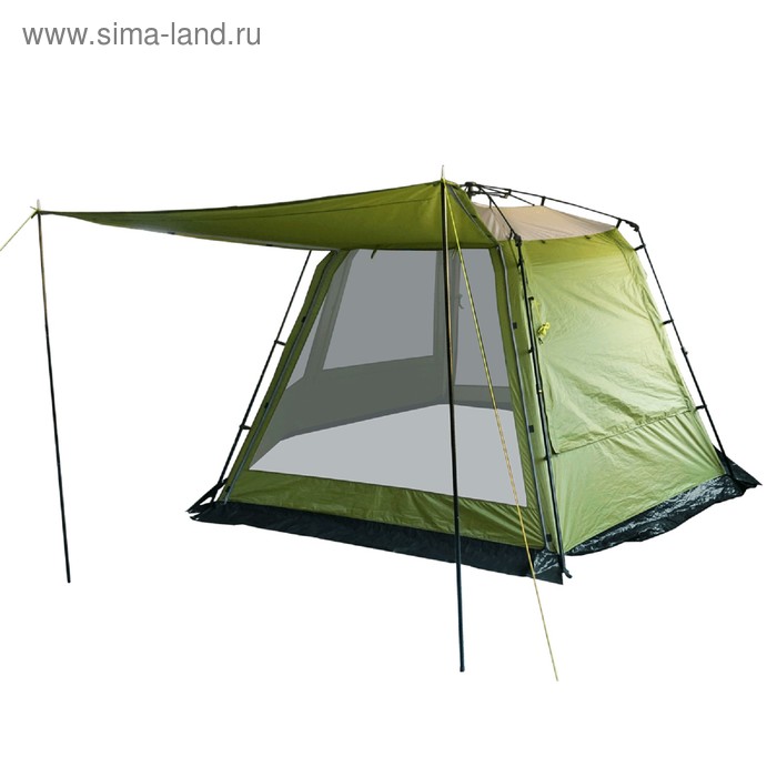 Палатка-шатер BTrace Opus, быстросборная, однослойная, два входа, цвет зеленый