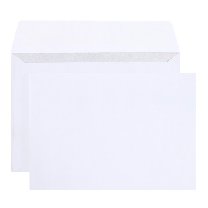 Набор конвертов С4, 229 х 324 мм, чистый, без окна, силиконовая лента, внутренняя запечатка, 90 г/м2, 25 штук