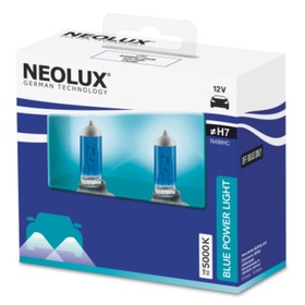 

Лампа автомобильная H7 12V 55W PX26D Power Blue Light DUO BOX Neolux, 2 шт, N499HC-2SCB