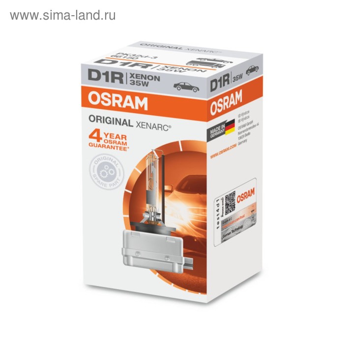 Лампа ксеноновая Osram D1R 35W PK32d-3 Xenon Xenarc 4300K 85V, 66150