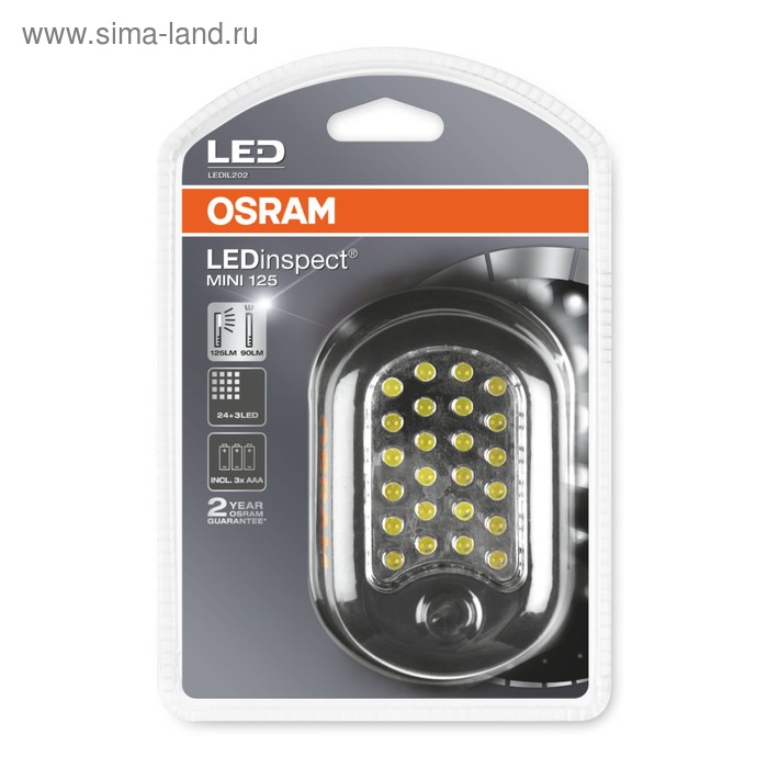 фото Фонарь инспекционный osram, питание от 3-х aaa батареек, ledil202
