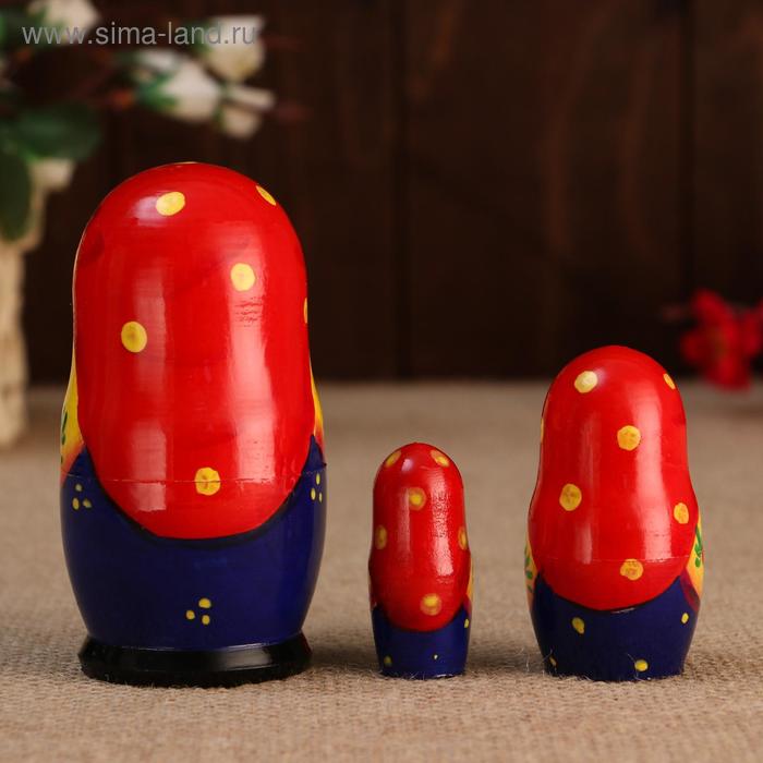 

Матрешка "Бабуля с самоваром", 3 кукольная, 10 см
