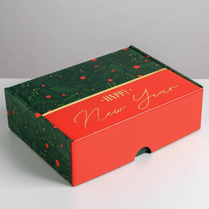Складная коробка «С новым годом», 30,7 × 22 × 9,5 см складная коробка с новым годом