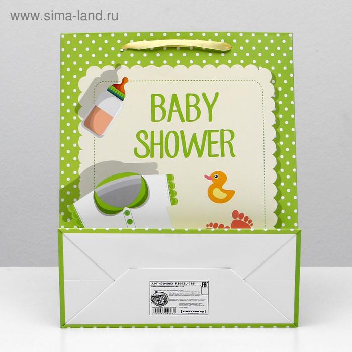 фото Пакет ламинированный "baby shower" 26x32x12 well-known