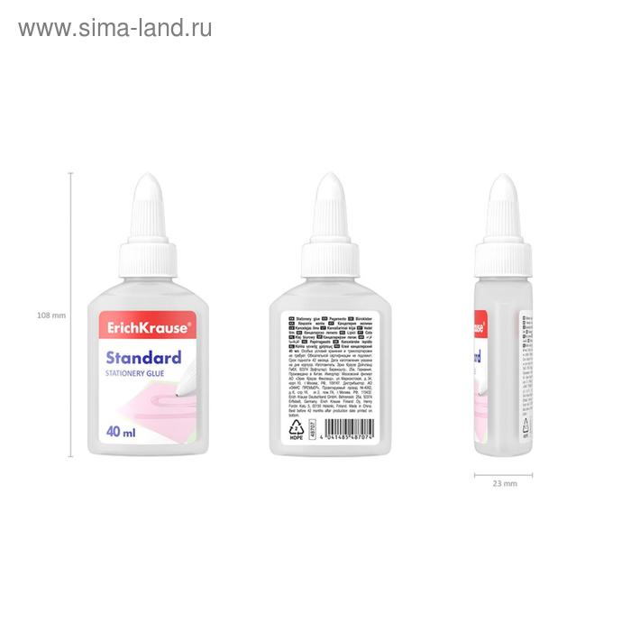 

Клей канцелярский ErichKrause Standard, 40 мл