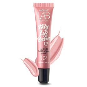 

Блеск-бальзам для губ Bielita Lab My Lipbalm, тон 02 vibrant mauve, 15 мл