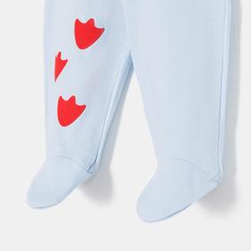 

Ползунки детские, цвет голубой, рост 68 см