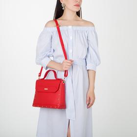 

Сумка-мессенджер, отдел на клапане, наружный карман, цвет красный