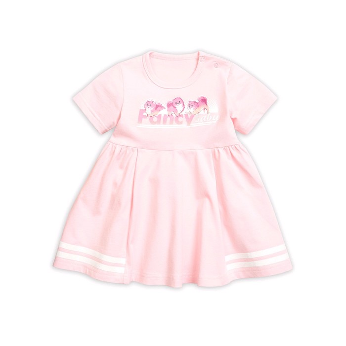 Платье для девочки, рост 74 см, цвет розовый