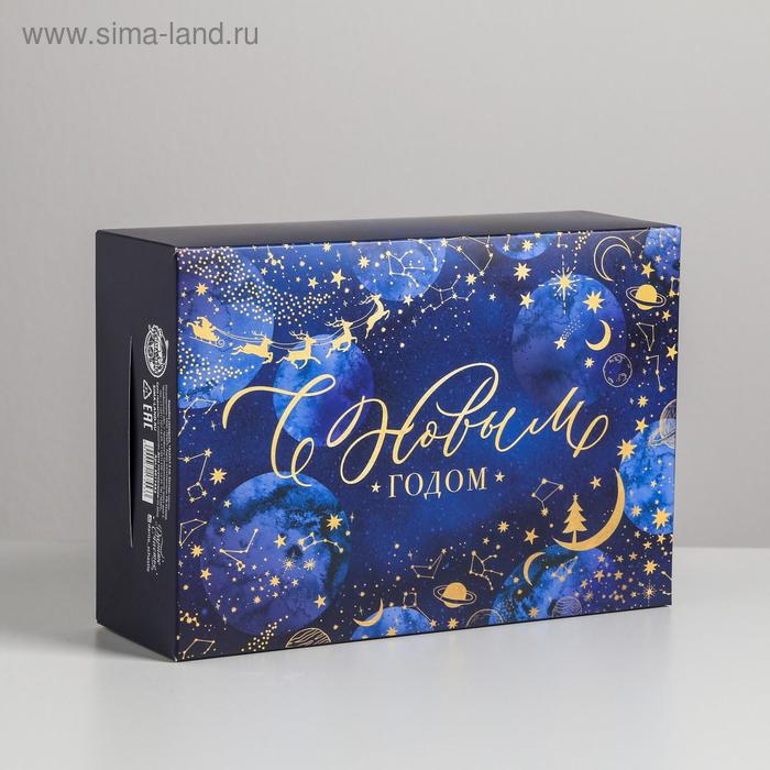 цена Коробка складная «Волшебного Нового года», 16 × 23 × 7.5 см