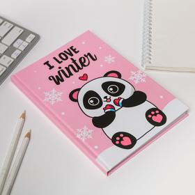 

Ежедневник в твердой обложке I love winter, А5 80 листов