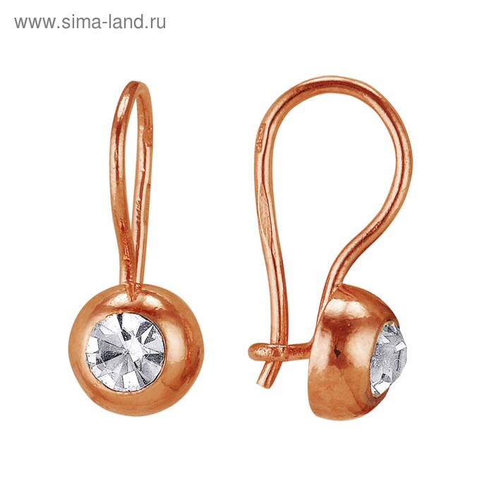 

Серьги детские "Особые" розовое золочение